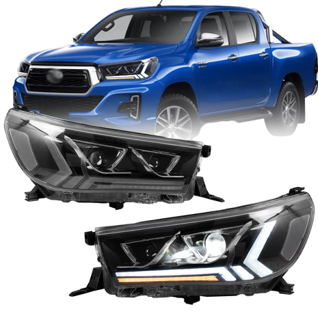 Toyota Hilux GD6 Vland LED Headlights (2016–2019) | Dual Lens Sequential Upgrade
