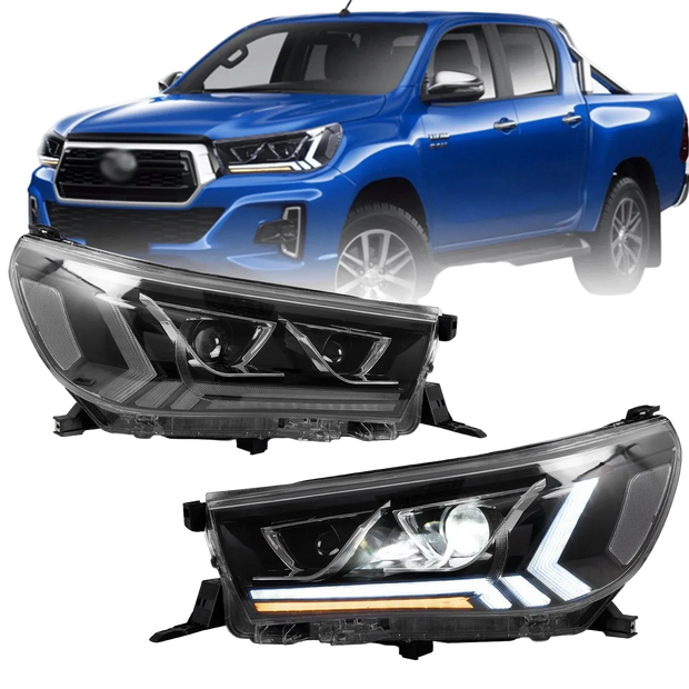 Toyota Hilux GD6 Vland LED Headlights (2016–2019) | Dual Lens Sequential Upgrade