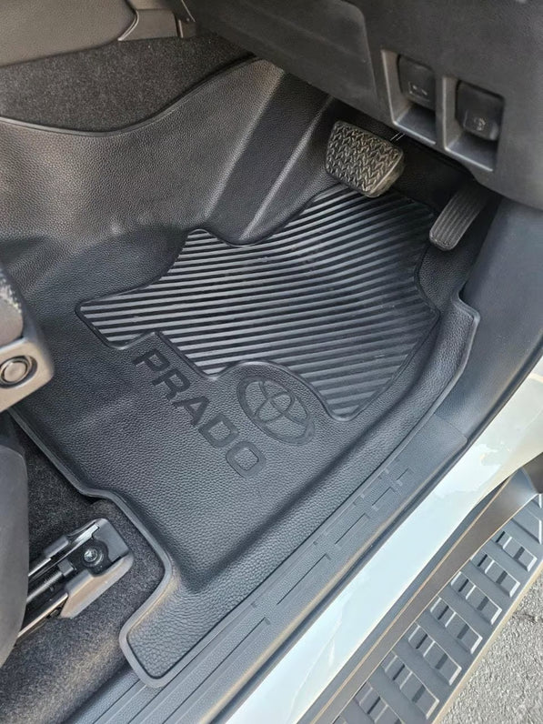 Toyota Land Cruiser Prado 250 Heavy Duty Rubber Floor Mats – Moulded Full Set