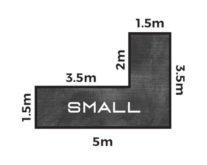 CGear Multimat L-Shape Small | Sand-Free Camping Ground Mat (5.0m x 3.5m)