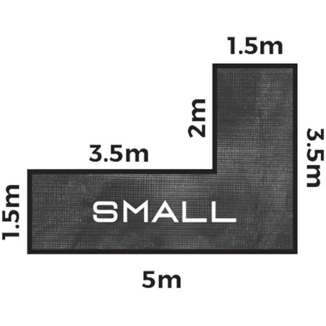 CGear Multimat L-Shape Small | Sand-Free Camping Ground Mat (5.0m x 3.5m)