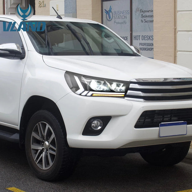 Toyota Hilux GD6 Vland LED Headlights (2016–2019) | Dual Lens Sequential Upgrade