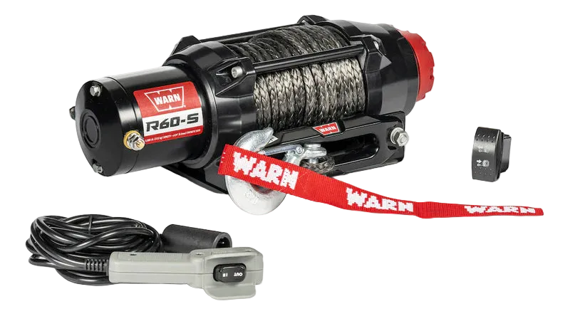 WARN R-Series 6000lb Synthetic Rope Winch | Heavy-Duty Recovery System