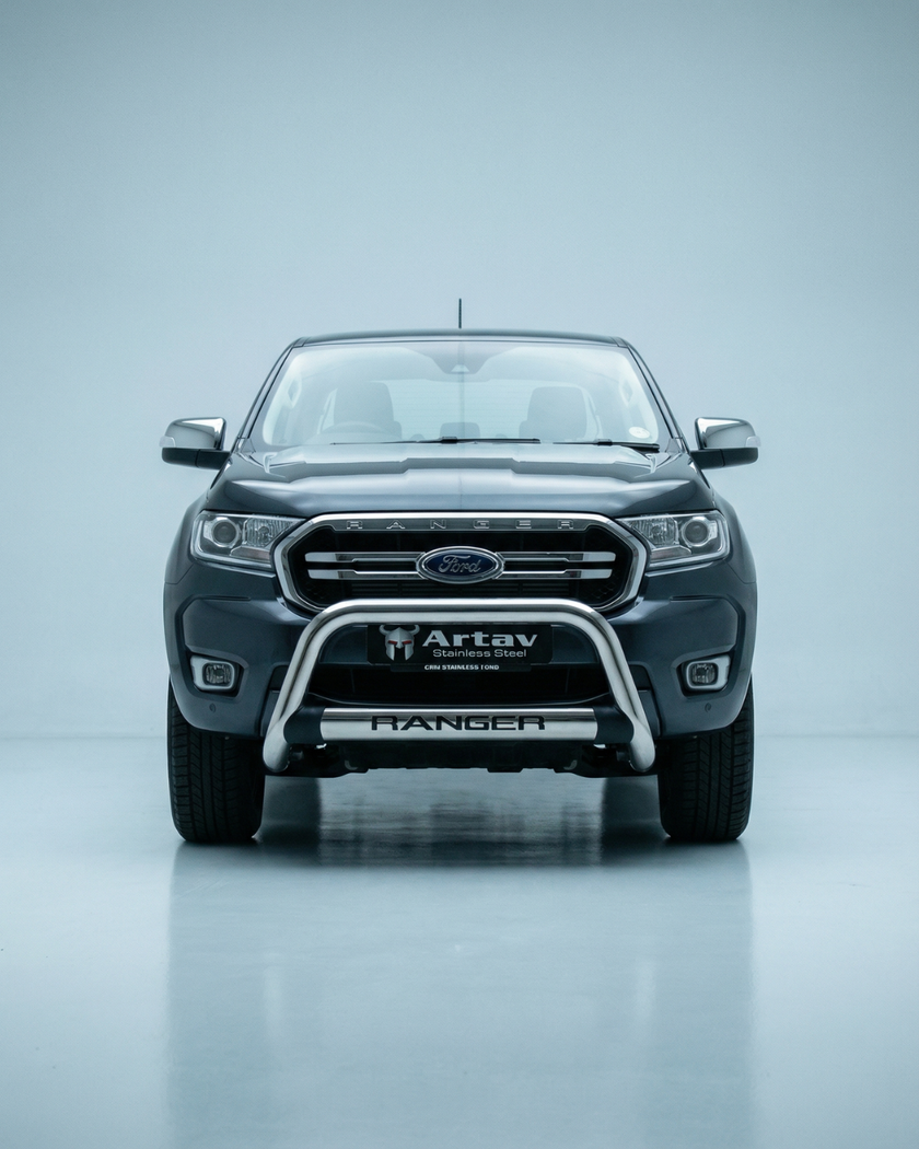 Artav Ford Ranger T6 Facelift Nudge Bar Stainless