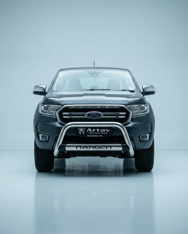 Artav Ford Ranger T6 Facelift Nudge Bar Stainless