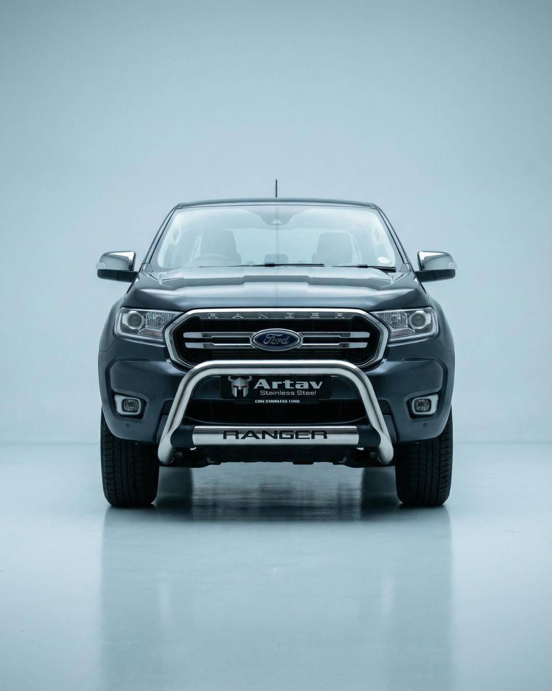 Artav Ford Ranger T6 Facelift Nudge Bar Stainless