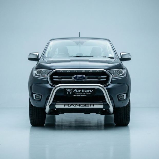 Artav Ford Ranger T6 Facelift Nudge Bar Stainless