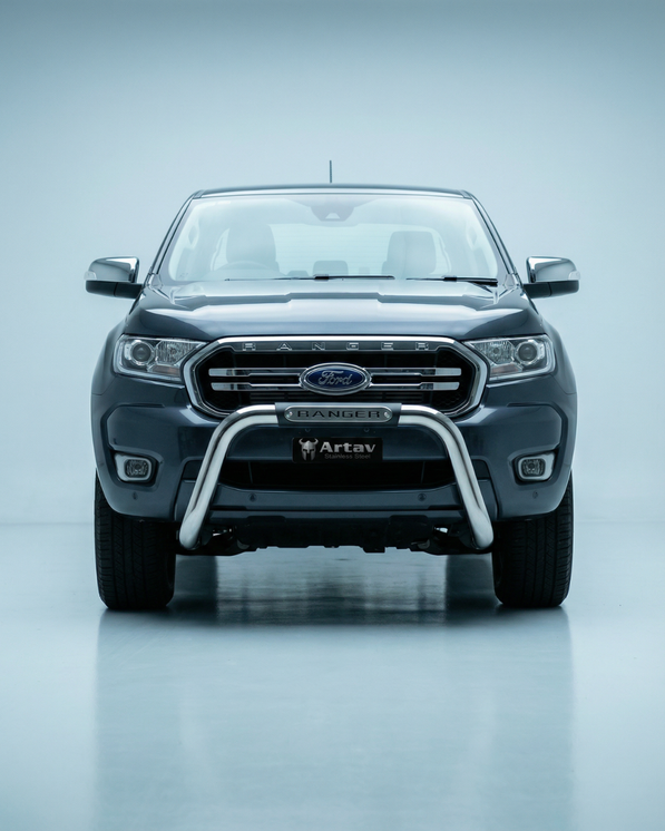 Artav Ford Ranger T6 Facelift PDC Nudge Bar Stainless