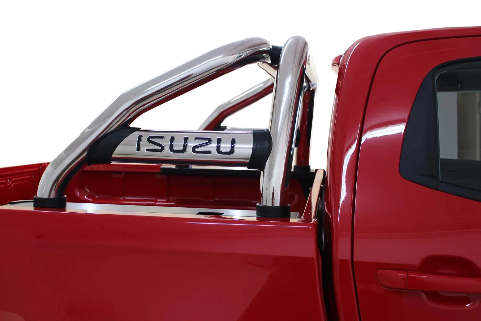 Artav Isuzu D-Max Sports Bar Single Cab – 304 Marine Grade Stainless Steel / Black Roll Bar (Polished Finish) – 1600094T
