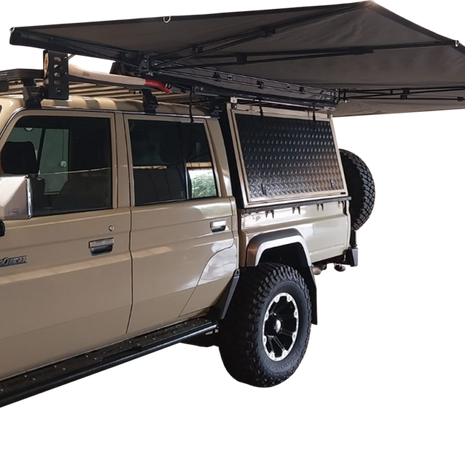 ABTQ 180° Free Standing Awning – 2.5m | 5.5m Span | 304 Stainless Frame (19kg)
