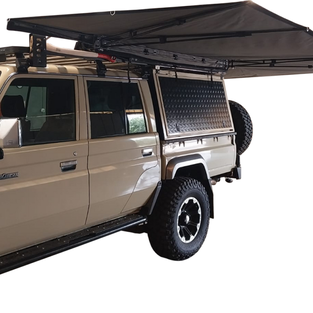 ABTQ 180° Free Standing Awning – 2.5m | 5.5m Span | 304 Stainless Frame (19kg)