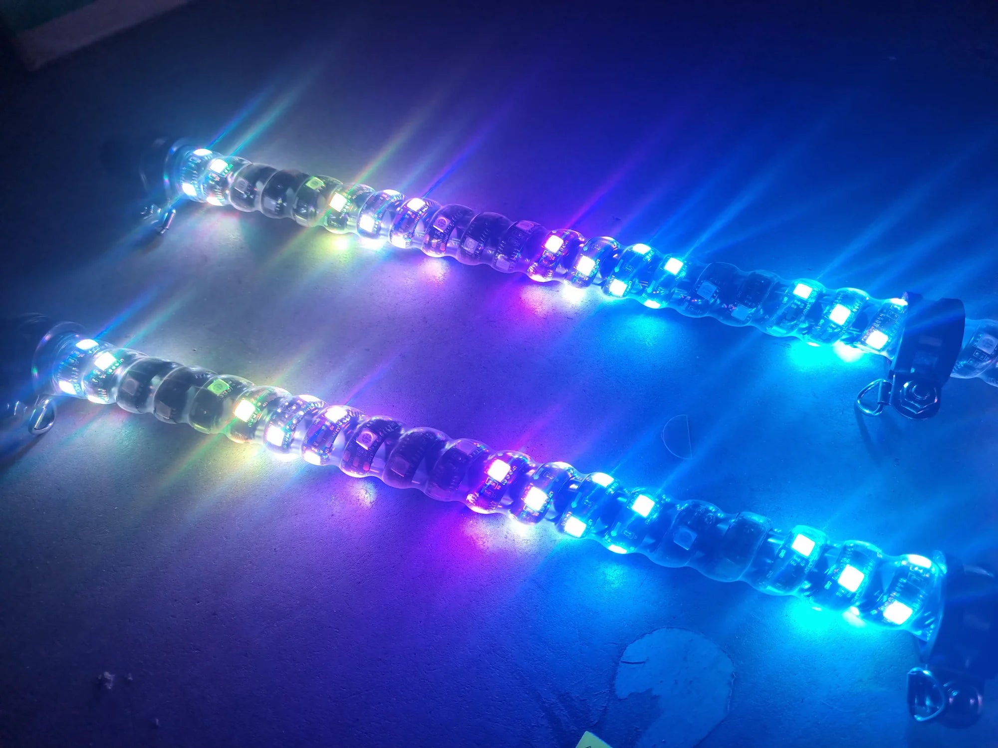 RGB LED Whip Lights (4ft / 5ft / 6ft) | Single & Double Off-Road Light Kit