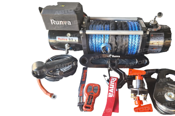 Runva EWX9500U 12V Winch – 9,500lb (4,309kg) with Synthetic Rope