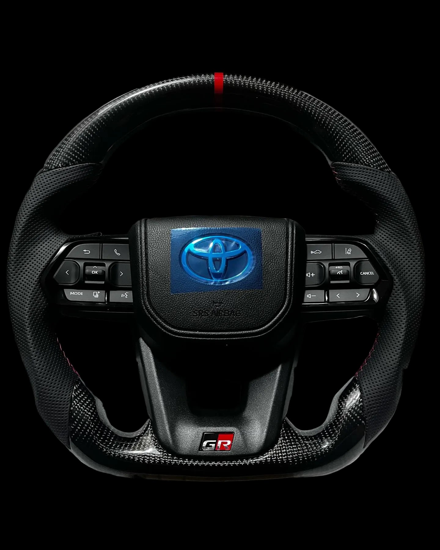 Toyota GR300 Sport Carbon Steering Wheel – Land Cruiser, Hilux, Fortuner & Prado (2010+) (inc. Slipring)