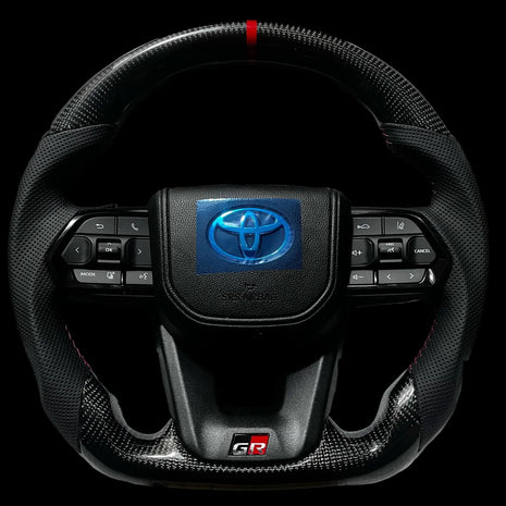 Toyota GR300 Sport Carbon Steering Wheel – Land Cruiser, Hilux, Fortuner & Prado (2010+) (inc. Slipring)