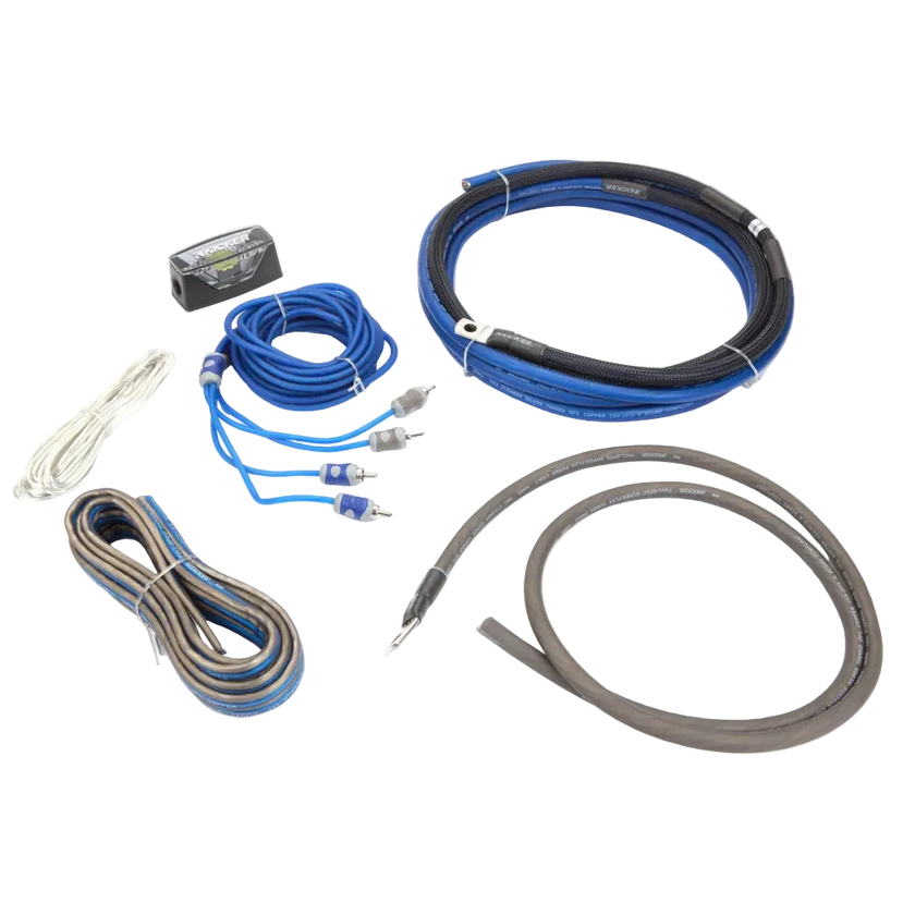 Kicker 46CK4 4AWG Amplifier Wiring Kit – 100A Fuse (Complete Amp Kit)