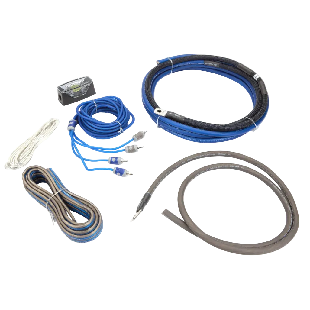 Kicker 46CK4 4AWG Amplifier Wiring Kit – 100A Fuse (Complete Amp Kit)