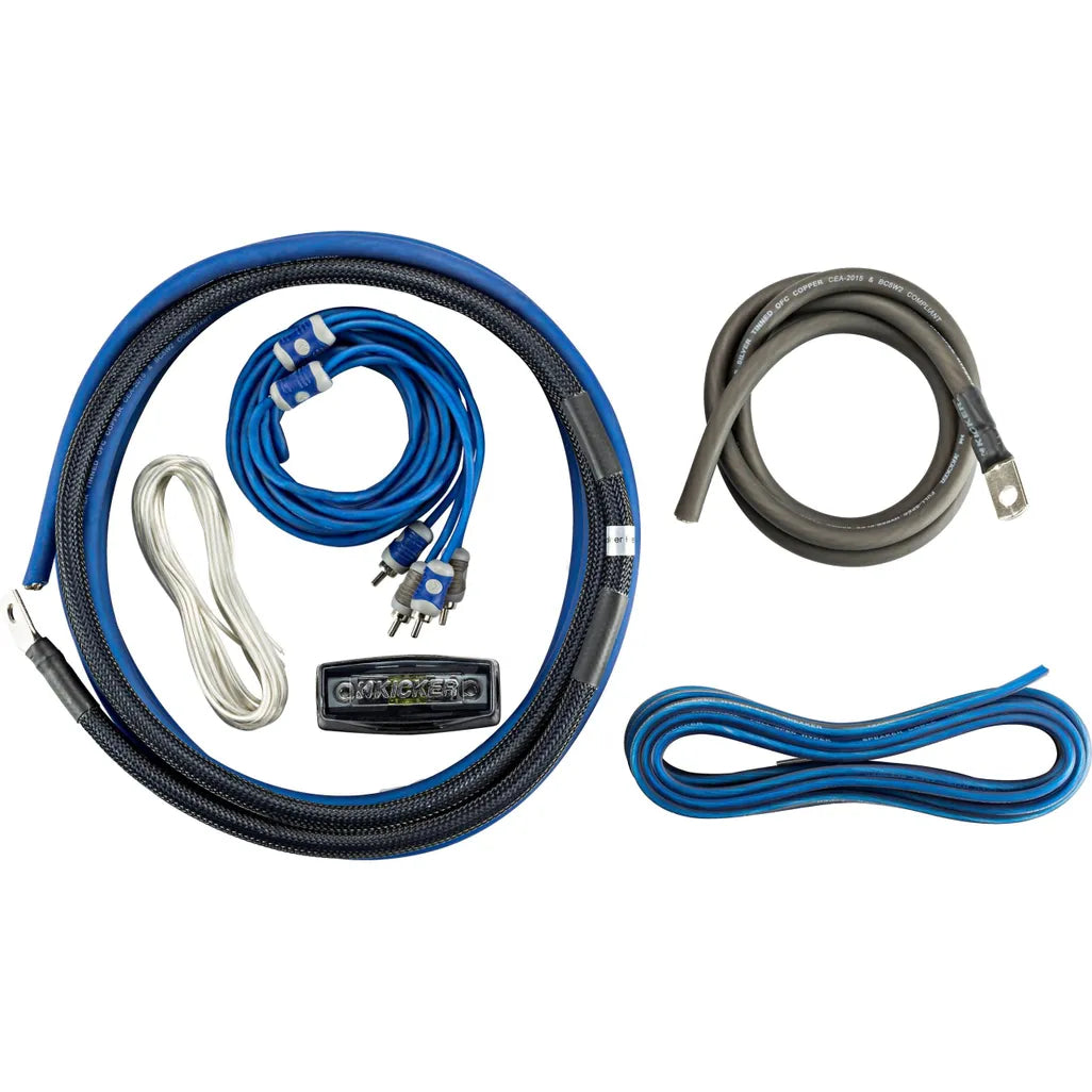 Kicker 46CK4 4AWG Amplifier Wiring Kit – 100A Fuse (Complete Amp Kit)