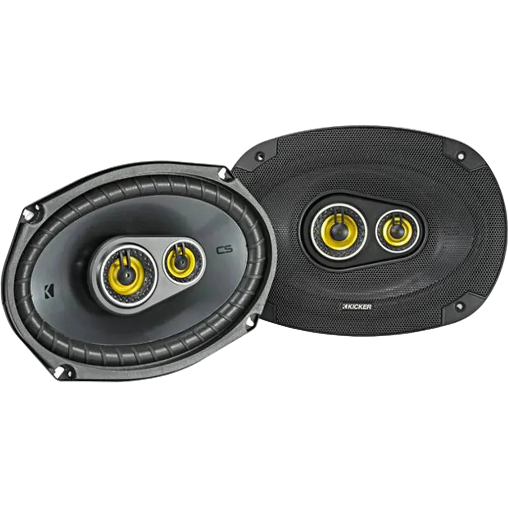 Kicker 46CSC6934 6x9” CS 3-Way Coaxial Car Speakers (Pair)