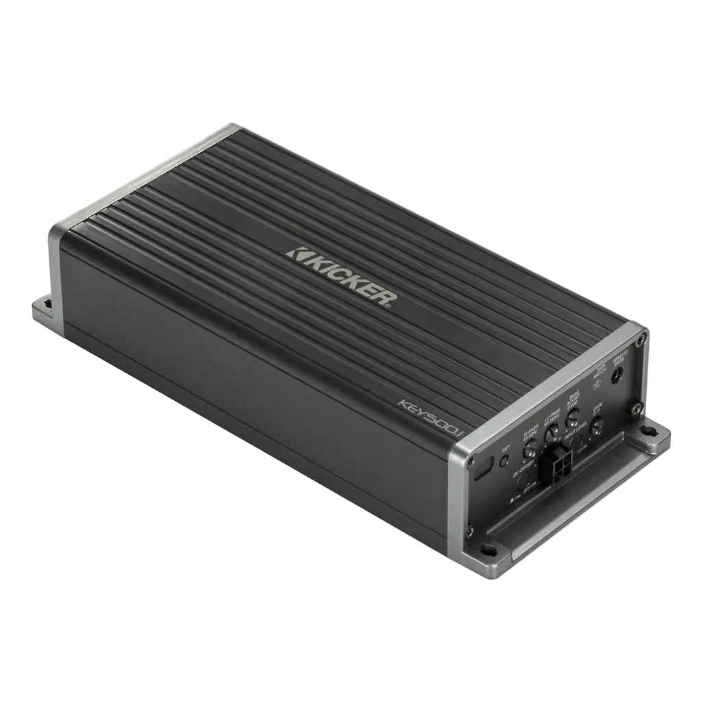Kicker 47KEY5001 Mono Smart Amplifier with DSP (500W Subwoofer Amp)