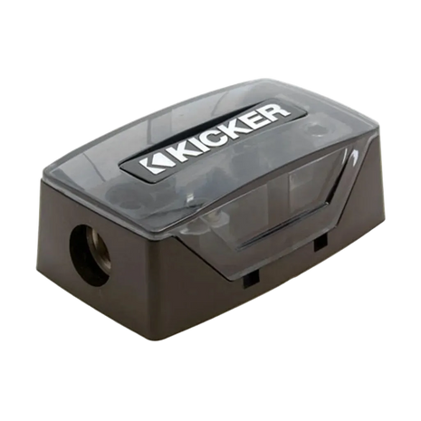 Kicker 46FHD Dual Fuse Holder – AFS Fuse Block (1/0–8 AWG)