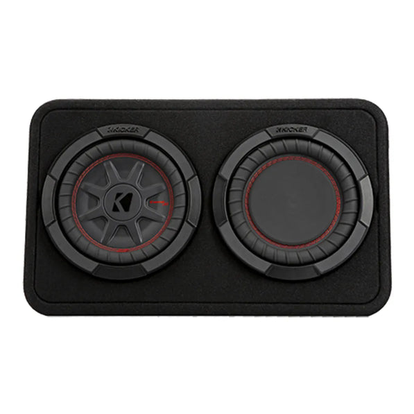 Kicker 48TCWRT102 10” Slim Loaded Subwoofer Enclosure (2-Ohm Bass System)