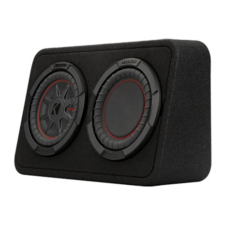 Kicker 48TCWRT102 10” Slim Loaded Subwoofer Enclosure (2-Ohm Bass System)