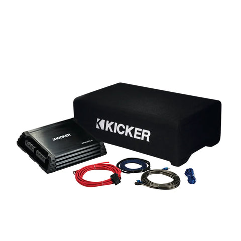 Kicker 49KKPDF212 KickPack 12” Subwoofer + Amplifier + Wiring Kit (Complete Bass System)