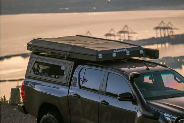 Premium Hard Shell Rooftop Tent – Aluminium Pop‑Up | Built-In Cargo Rails