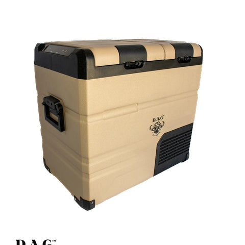 D.A.G 55L Dual Zone Double Door Fridge Freezer – 12/24V & 220V | Bluetooth App (4x4WA‑FR55DDKAL)
