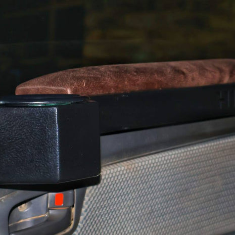 Custom Toyota Hilux Armrest – Steel with Integrated Cup Holder (2006–Current)