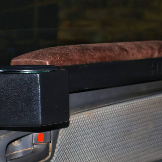 Custom Toyota Hilux Armrest – Steel with Integrated Cup Holder (2006–Current)