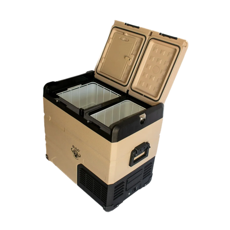D.A.G 55L Dual Zone Double Door Fridge Freezer – 12/24V & 220V | Bluetooth App (4x4WA‑FR55DDKAL)