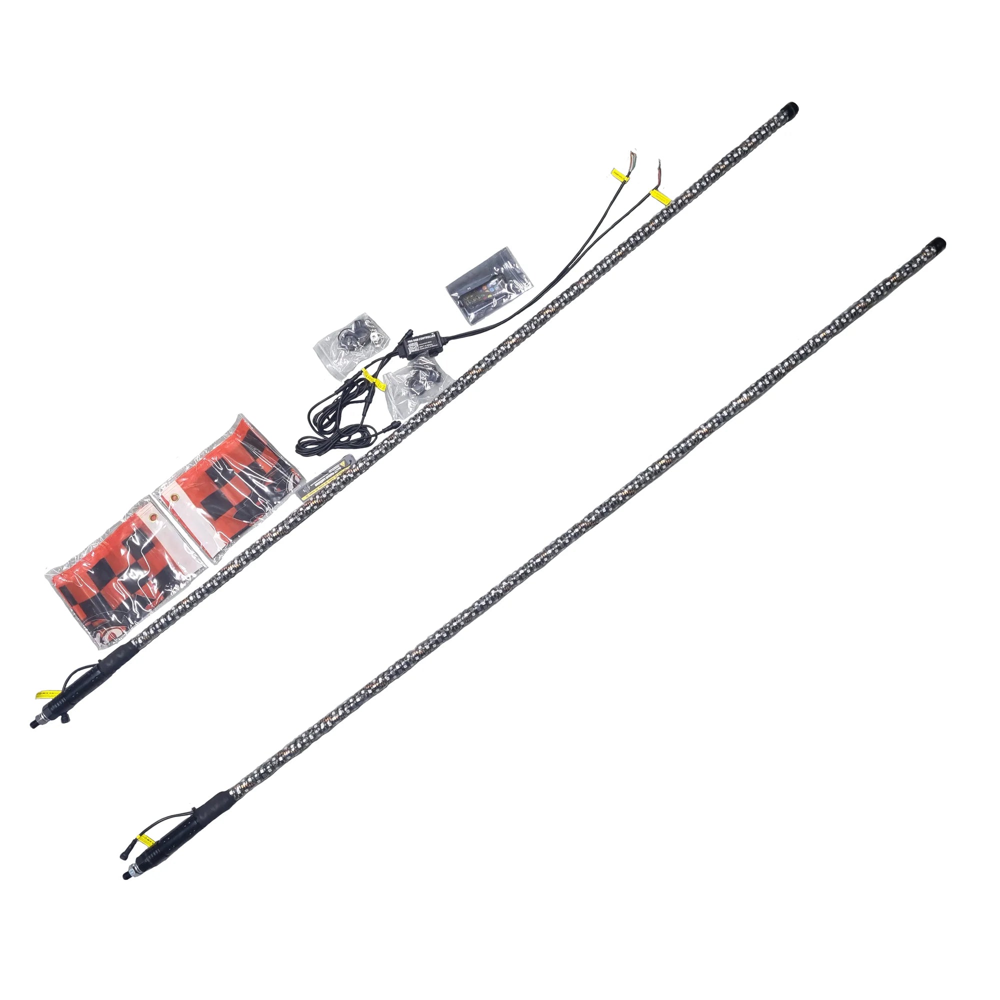 RGB LED Whip Lights (4ft / 5ft / 6ft) | Single & Double Off-Road Light Kit