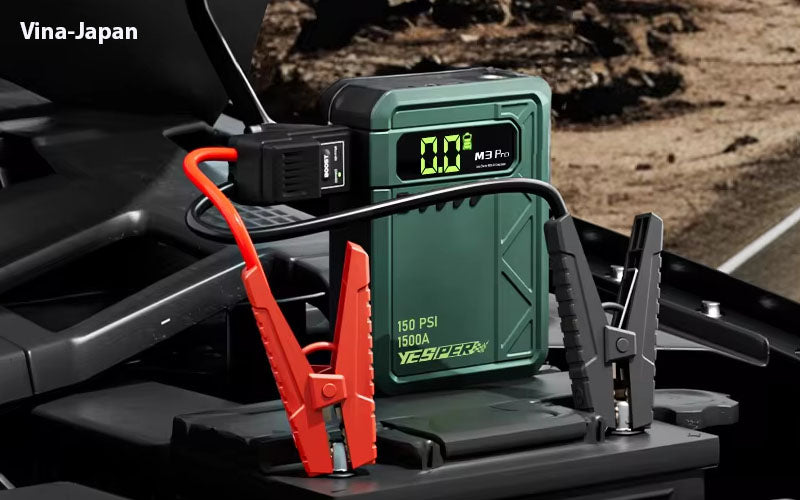Yesper Almighty M3 Jump Starter – 1200A 4-in-1 Power Bank & Tyre Inflator (150 PSI)