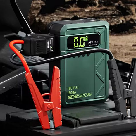 Yesper Almighty M3 Jump Starter – 1200A 4-in-1 Power Bank & Tyre Inflator (150 PSI)