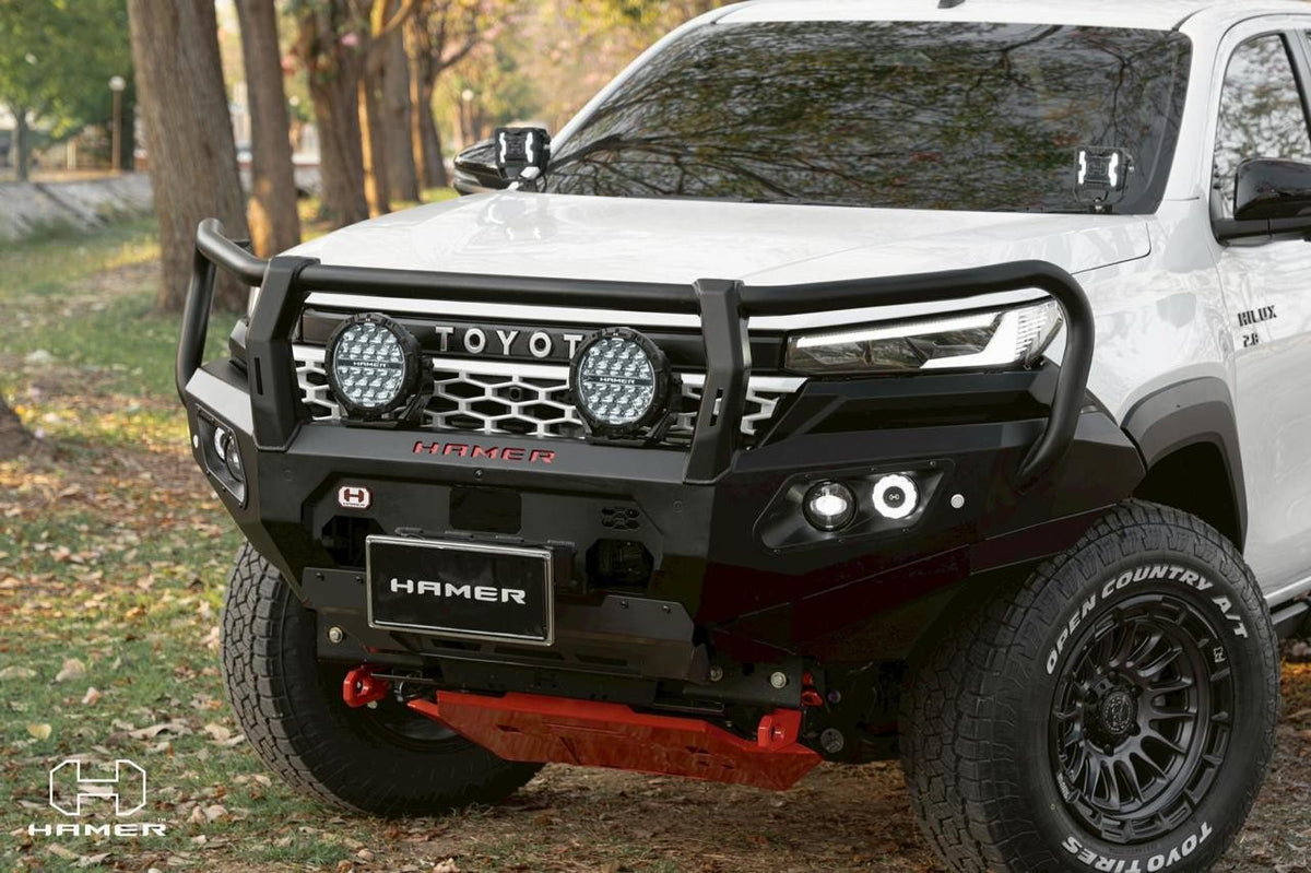 Hamer Series Bull Bars – Premium 4x4 Protection (Toyota Hilux, Prado 250, Prado 150, Land Cruiser 79/70, FJ Cruiser, LC300, VX200)
