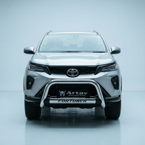 Artav Toyota Fortuner Nudge Bar Stainless - Fits Facelift VX Model 2023