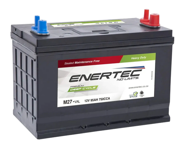 Enertec 12V 90Ah Deep Cycle Battery | High-Capacity Auxiliary Power
