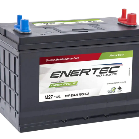 Enertec 12V 90Ah Deep Cycle Battery | High-Capacity Auxiliary Power