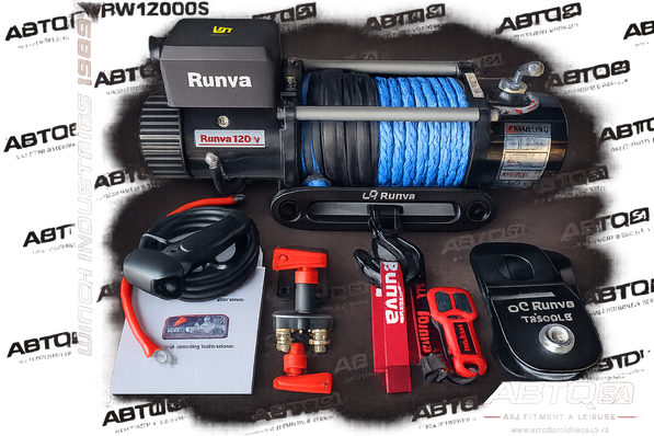 Runva EWX12000U 12V Winch – 12,000lb with Synthetic Rope