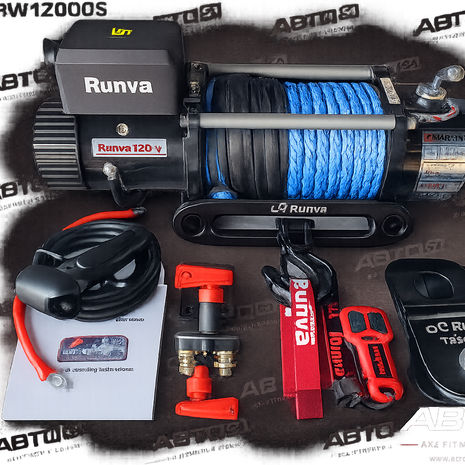 Runva EWX12000U 12V Winch – 12,000lb with Synthetic Rope