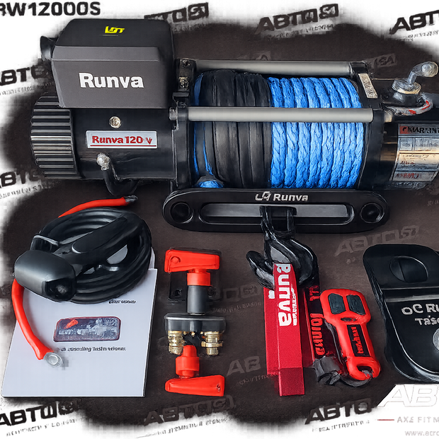 Runva EWX12000U 12V Winch – 12,000lb with Synthetic Rope