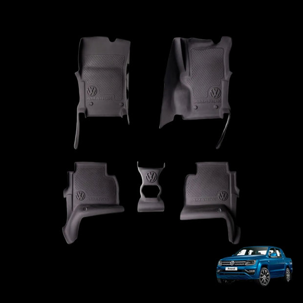 Volkswagen Amarok Rubber Floor Mats – Heavy Duty Moulded Set