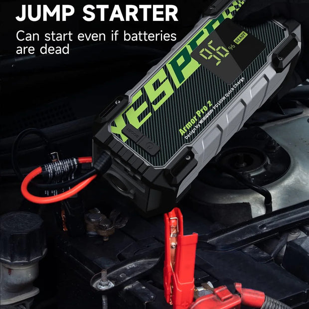 Yesper Armour 3000A Jump Starter – 12V Heavy Duty Power Bank (20 000mAh)