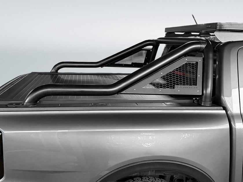Artav Ford Ranger Next Gen GLADIATOR Sports Bar Black - Double Cab Model Only (Fits with
Securi Lid M/E and OEM Tonneau Cover)
