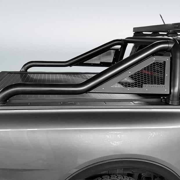 Artav Ford Ranger Next Gen GLADIATOR Sports Bar Black - Double Cab Model Only (Fits with
Securi Lid M/E and OEM Tonneau Cover)