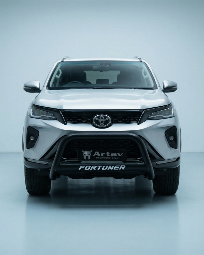Artav Toyota Fortuner Nudge Bar Black - Fits Facelift VX Model 2023