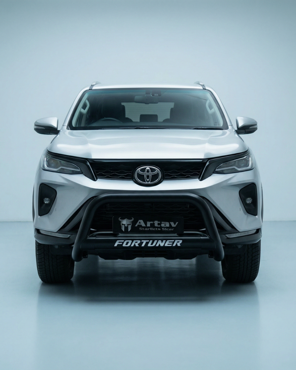 Artav Toyota Fortuner Nudge Bar Black - Fits Facelift VX Model 2023