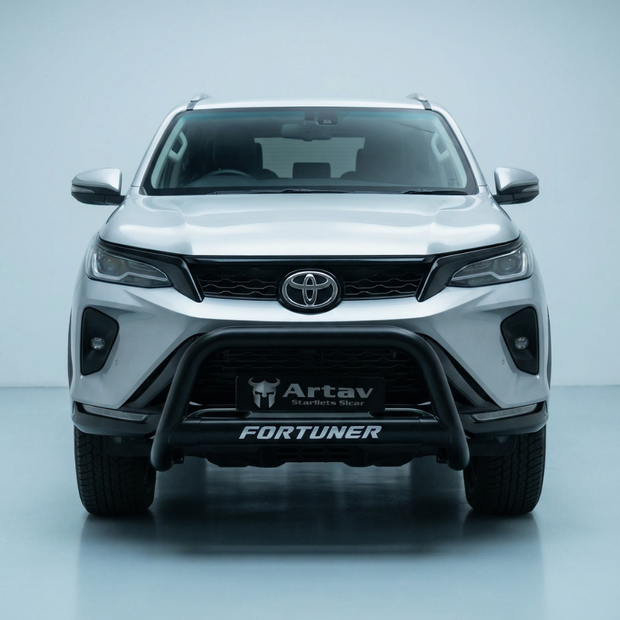 Artav Toyota Fortuner Nudge Bar Black - Fits Facelift VX Model 2023